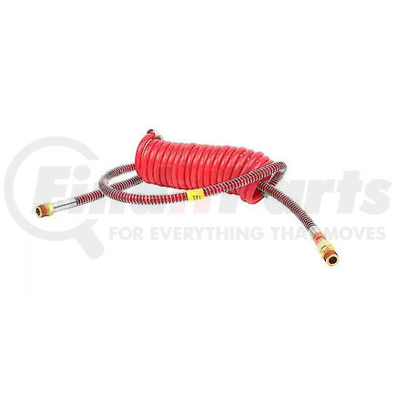 15 ft Air Brake Hose Heavy Duty Coiled Red only 