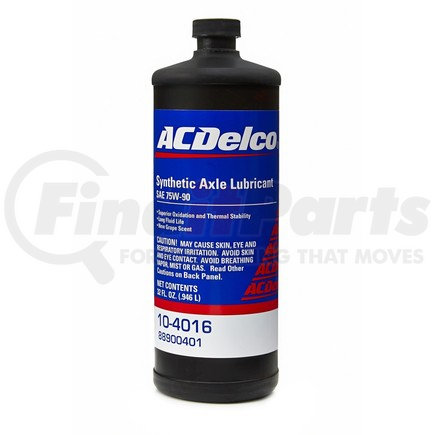 ACDelco 10-4016 75W-90 Synthetic Axle Gear Oil - 32 oz