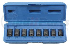 Grey Pneumatic 998ET 1/4" Drive 8 Pc. Standard External Star Impact Socket Set