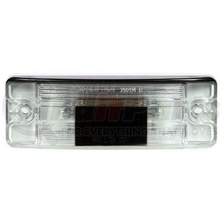 Truck-Lite 29204C3 21 Series License Plate Light - Incandescent, 2 Bulb, Rectangular, Clear 2 Screw Mount, 12V