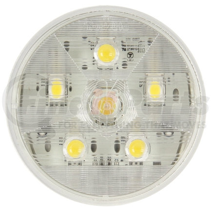 Truck-Lite 44304C3 44 Series Flood Light - Multipurpose 4 In. Round LED, White, 6 Diode, 250 Lumen, 12V