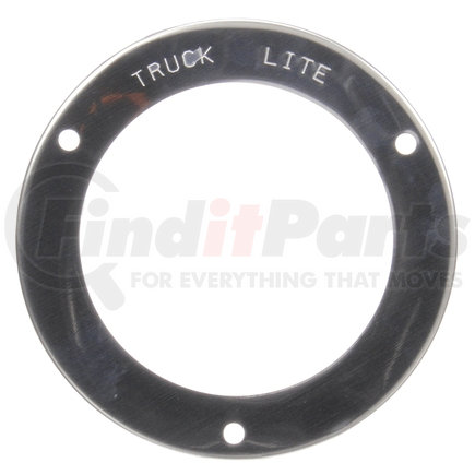 TRUCK-LITE 447053 - flange mount, 4 in diameter lights, used in round shape lights, silver stainless steel, 3 screw bracket mount, bulk