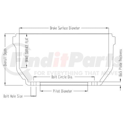 Webb 66865B BRAKE DRUM