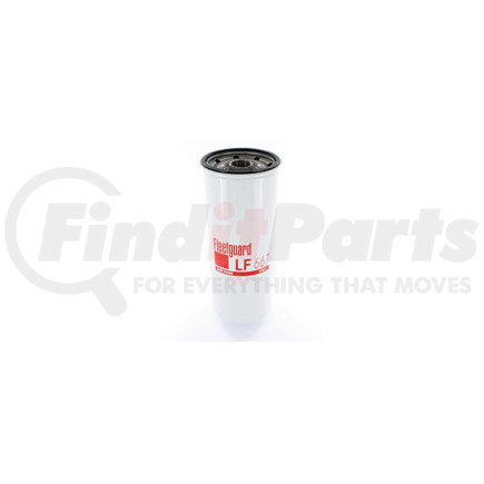 Fleetguard LF667 Engine Oil Filter - 10.39 in. Height, 4.24 in. (Largest OD), Caterpillar 2P4004