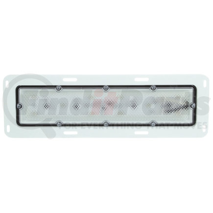 Truck-Lite 80251C3 80 Series Dome Light - LED, 10 Diode, Rectangular Clear Lens, White 8 Screw Bracket Mount, 12V