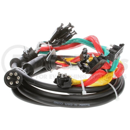 TRUCK-LITE 88910 - 88 series turn signal wiring harness - 14 plug, rear, 14 gauge, 55 in. license, turn signal harness, w/ s/t/t, m/c, auxiliary, tail breakout | 88 series, 14 plug, rear, 55 in. license, turn signal harness, w/ s/t/t, m/c | turn signal wiring harness