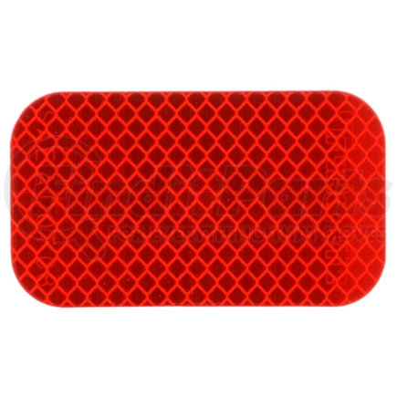 Truck-Lite 98176R3 Reflective Tape - Retro Red, 2' x 3-1/2" Rectangle