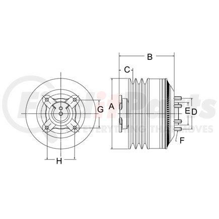 Horton 79A9285 Engine Cooling Fan Clutch