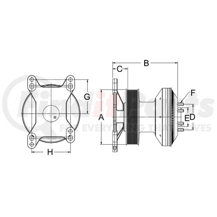 Horton 79A9268 Engine Cooling Fan Clutch