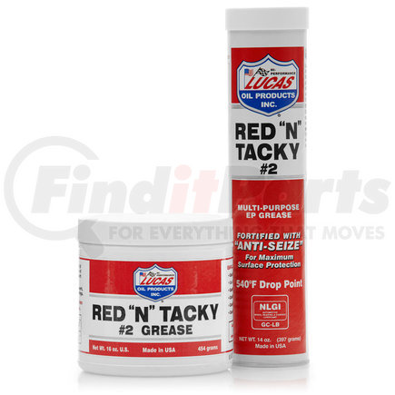 LUCAS OIL 10005-30 - red "n" tacky grease nlgi #2 -30 pack | red "n" tacky grease nlgi #2 -30 pack | multi purpose grease