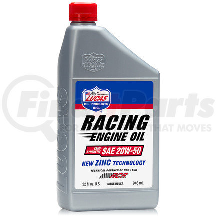 Lucas Oil 10620 SAE 20W-50 Racing Only