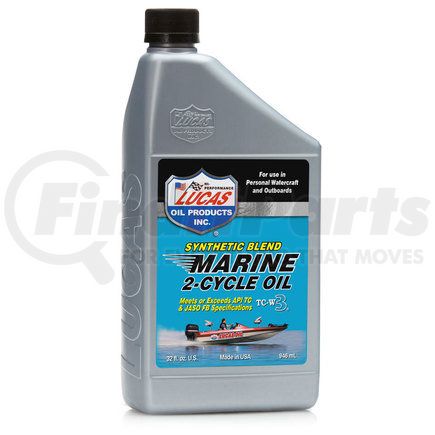 Lucas Oil 10860 Synthetic Blend 2-Cycle Marine Oil