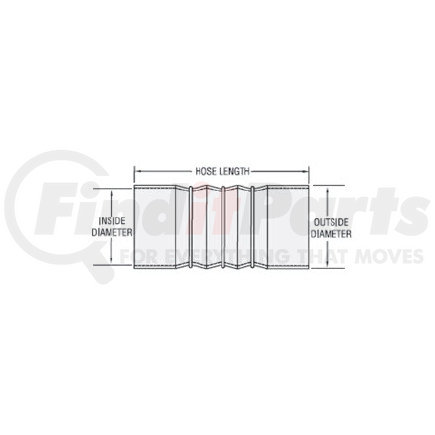 Hsb45 By Power Products Hose Charge Air Bellows Hot Side 6