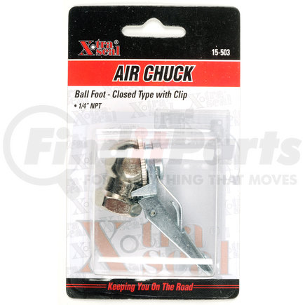 X-Tra Seal 15-503 Air Chucks Ball Foot Air Chuck w/ Clip