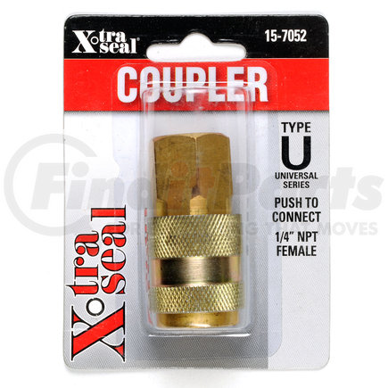 X-Tra Seal 15-7052 Universal Push-on Coupler 1/4in Bdy 1/4in NPT F