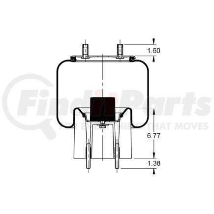 Triangle Suspension AS-8779 Triangle Air Spr - Rolling Lobe