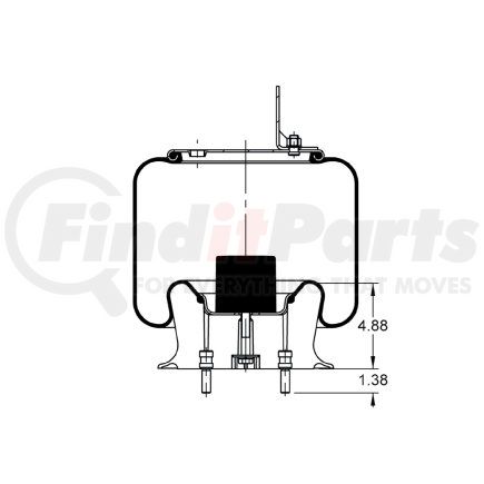 Triangle Suspension AS-8870 Triangle Air Spr - Rolling Lobe