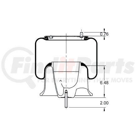 Triangle Suspension AS-8999 Triangle Air Spr - Rolling Lobe