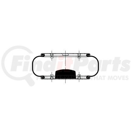 Triangle Suspension AS-4538 Triangle Air Spr - Single Conv., Triangle Bellows # 6326 , ContiTech Bellows # FS 530-14