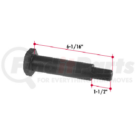 Triangle Suspension H251 Hutchens Torque Rod Bolt ; Use with LN106 Lock Nut