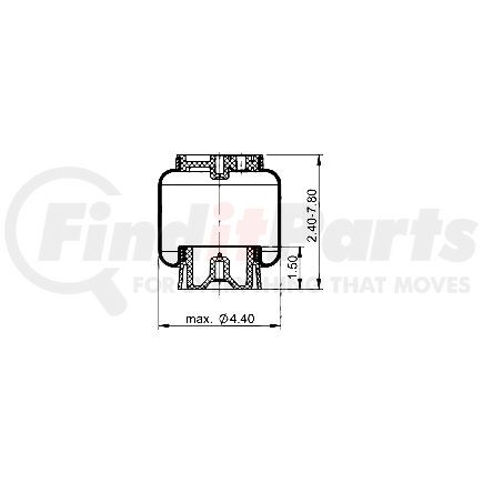 Triangle Suspension AS-5046 Triangle Air Spr - Cab Bag