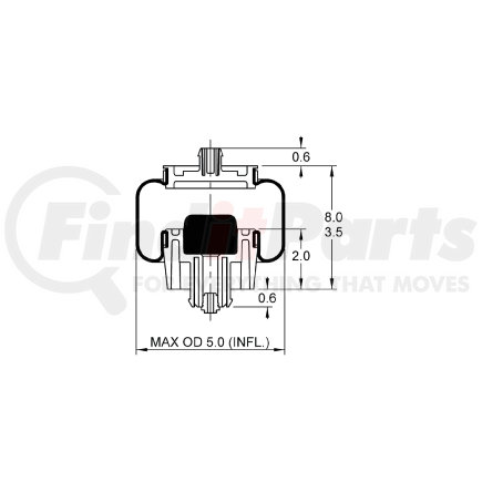 Triangle Suspension AS-5206 Triangle Air Spr - Cab Bag