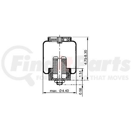 Triangle Suspension AS-5201 Triangle Air Spr - Cab Bag