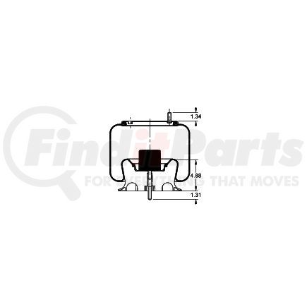 Triangle Suspension AS-8549 Triangle Air Spr - Rolling Lobe