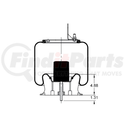 Triangle Suspension AS-8935 Triangle Air Spr - Rolling Lobe