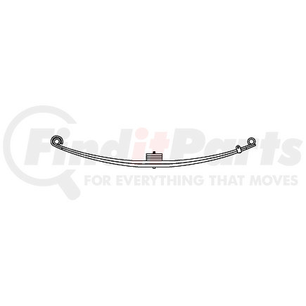 Triangle Suspension 75-210 Peterbilt, F Spr, Lvs:4PD/2 ; OEM# 202584; SE Length: 32-1/8; LE Length: 32-1/8; SE End: RNK; LE End: RNK; Grading 4PD/323 2/1.000
