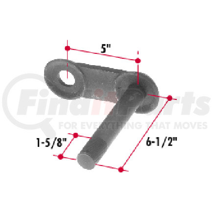 Triangle Suspension CRW1 Crown Coach Shackle W/Pin