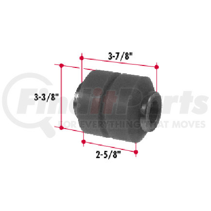 Triangle Suspension H227 Hutchens Equalizer Bushing - Rubber; For Polyurethane version use H227UB