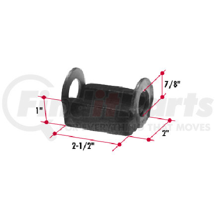 Triangle Suspension HT219 Hendrickson Aux. Leaf Spring Block