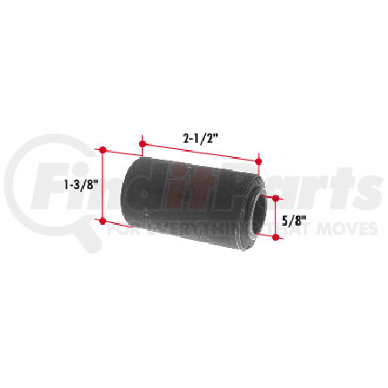 Triangle Suspension RB74 Rubber Encased Bushing