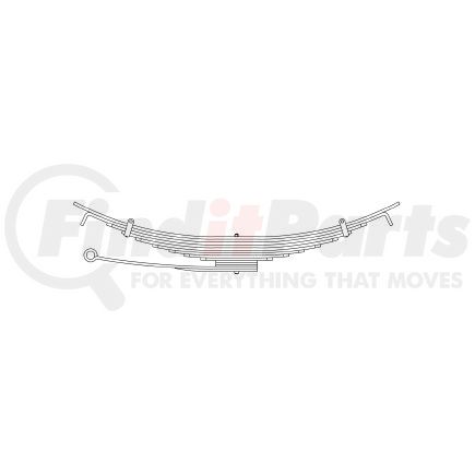Triangle Suspension 55-041 International - Navistar, R Spr, Lvs:9/3/2 ; OEM# 482803C91; SE Length: 30-1/4; LE Length: 30-1/4; SE End: HK-2; LE End: HK-2; Grading 5/499, 4/447, 3/360, 2/447