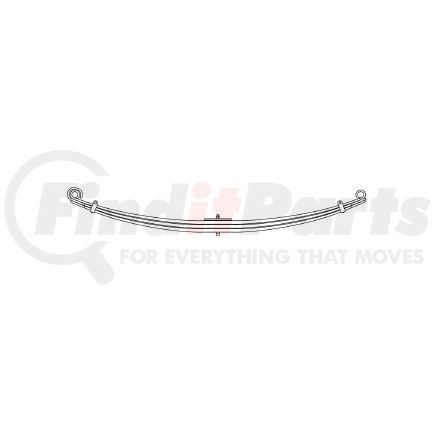 Triangle Suspension 88-116 Thomas Bus, F Spr, Lvs:PD/3 ; OEM# 62300165; SE Length: 33-1/16; LE Length: 33-1/16; SE End: PLK; LE End: PLK; Grading