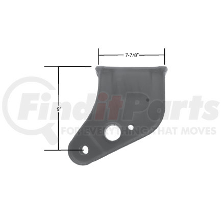 Triangle Suspension H162I Hutchens Front Hanger - Under Mount; Use with H260 Bolt Kit; For: H7700 and H9700 Series Suspensions; Location: Front Axle RH and LH