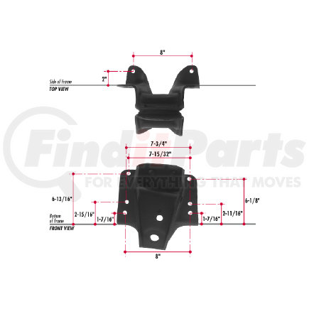 Triangle Suspension E402-22 GM Spring Hanger