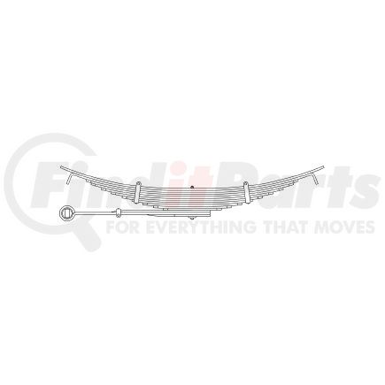 Triangle Suspension 96-147 White Volvo, R Spr, Lvs:11/3 ; OEM# 350030036; SE Length: 30; LE Length: 30; SE End: HK-2; LE End: HK-2; Grading 14/447