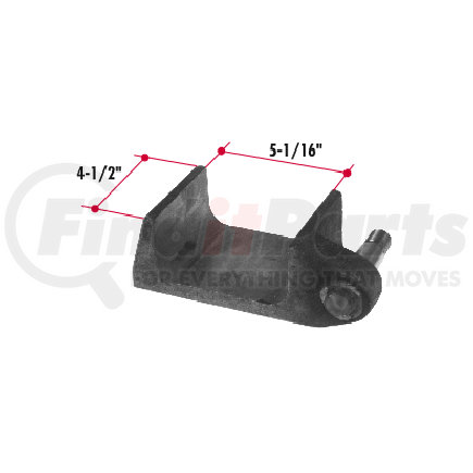Triangle Suspension FR231 Axle Seat LH