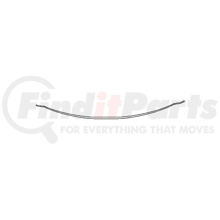 Triangle Suspension 464-TXL Tapered Extra Leaf, Freightliner Front, Width: 3, SE: 28-5/8, LE: 32-3/4, Arch: 5-13/16; Additional Spring Capacity: 1,250 lbs.; For: 46-1242, 46-1244, 46-1248