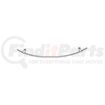 Triangle Suspension 550-TXL Tapered Extra Leaf, Navistar Front, Width: 4, SE: 26, LE: 30, Arch: 6; Additional Spring Capacity: 1,800 lbs.; For: 55-116, 55-130, 55-132, 55-756, 55-872, 55-900, 55-930, 55-958, 55-962, 55-1192, 55-1208