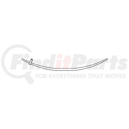 Triangle Suspension 754-TXL Tapered Extra Leaf, Peterbilt Front, Width 3-1/2, SE: 25, LE: 25, Arch: 6; Additional Spring Capacity: 1,400 lbs.; For: 75-128, 75-140