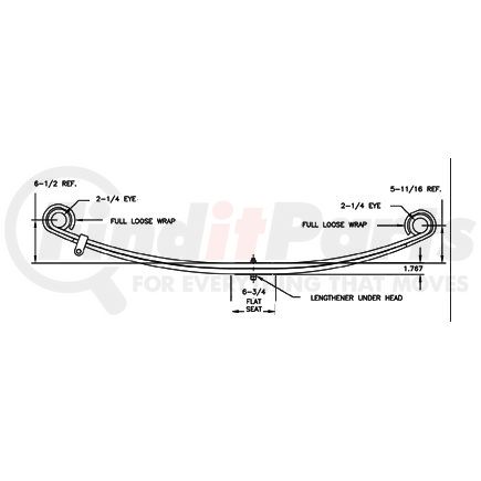 Triangle Suspension 46-1434 Freightliner F Spr Lvs:2 FT