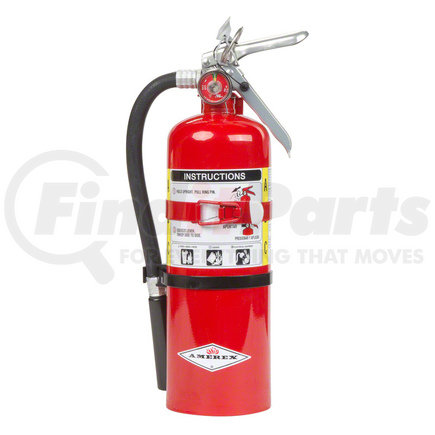 Amerex Corp B500T Fire Extinguisher - \Anodized Aluminum, 12-18 ft Range, FM Approved, Optional Chrome Plate