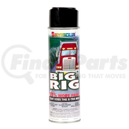 Seymour of Sycamore, Inc 20-1615 Big Rig Spray Paint - Gloss Frame Black, 16 oz. Aerosol Can, HD Industrial Enamel