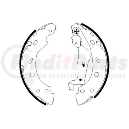 HELLA 355002421 Drum Brake Shoe