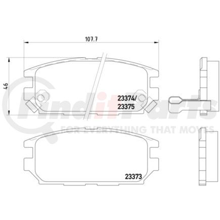 HELLA 355009291 Disc Brake Pad Set