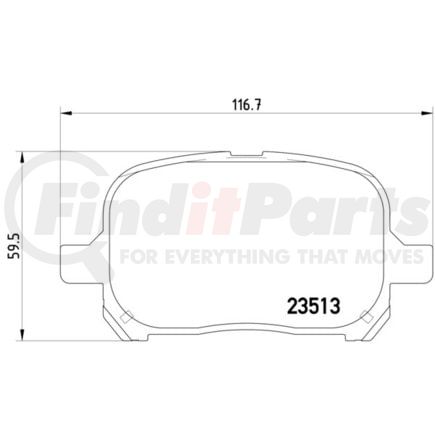 HELLA 355009351 Disc Brake Pad Set