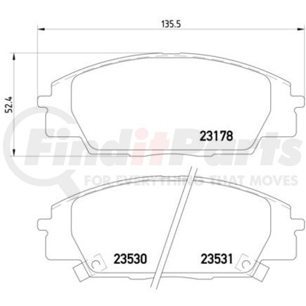 HELLA 355009731 Disc Brake Pad Set